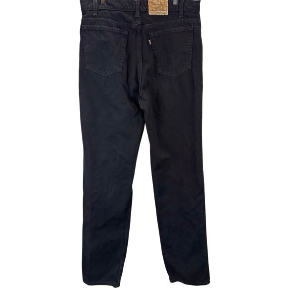 VTG 90s Levi's Signature 540 Relaxed Fit Orange Tab Jeans Men’s Size 36x36 Black - Picture 1 of 6